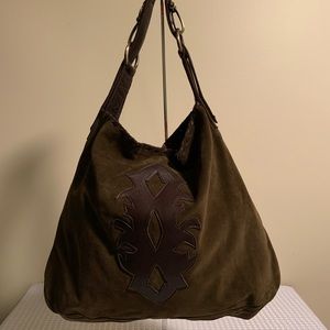 Carla Mancini Suede Handbag